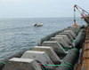 D1.5*L14m floating pontoon rubber airbag for Indonesia market